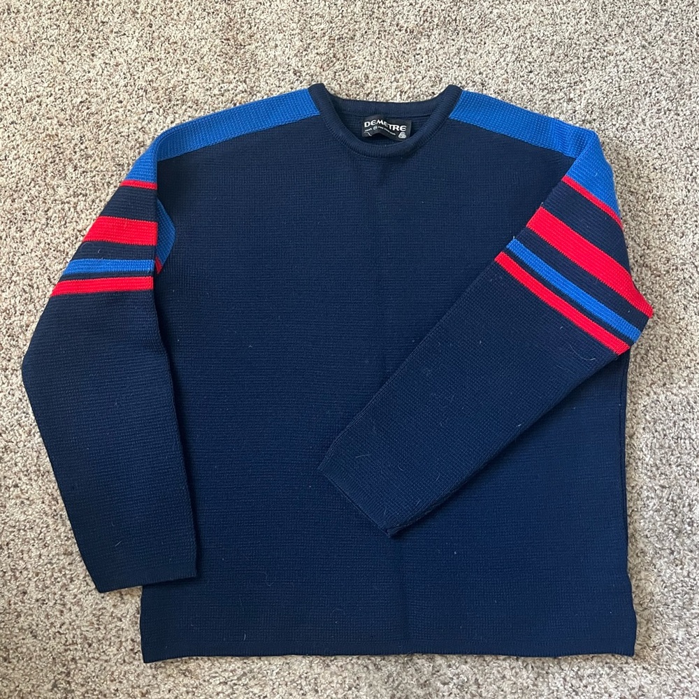 Vintage Demetre Men's Sweater Pure Virgin Wool